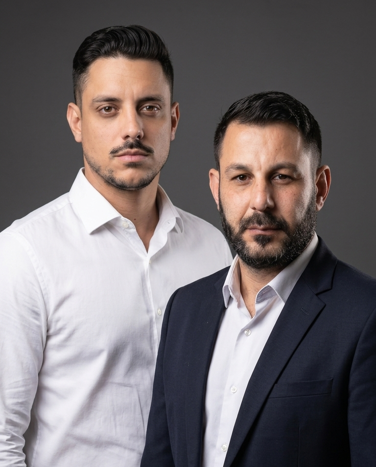 Felippe e Mohamad, fundadores da MF Arquitetura
